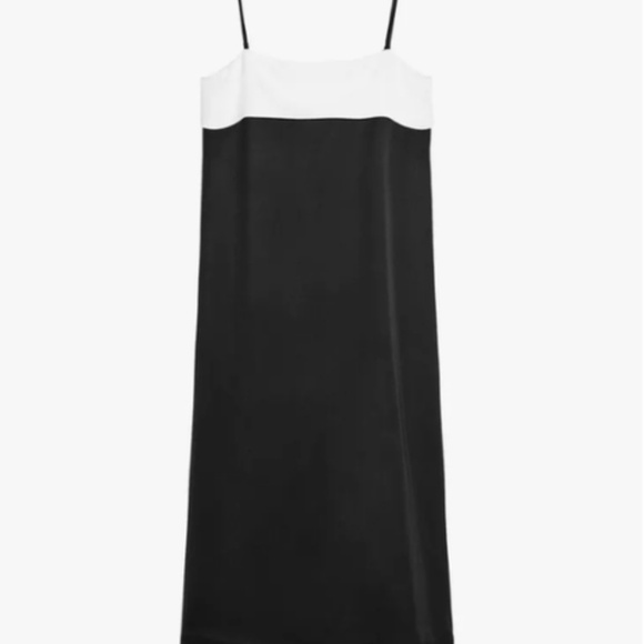 Zara ZW Collection Minimal Satin Dress - Picture 8 of 9
